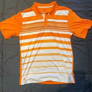Mens Orange and White Polo from FILA